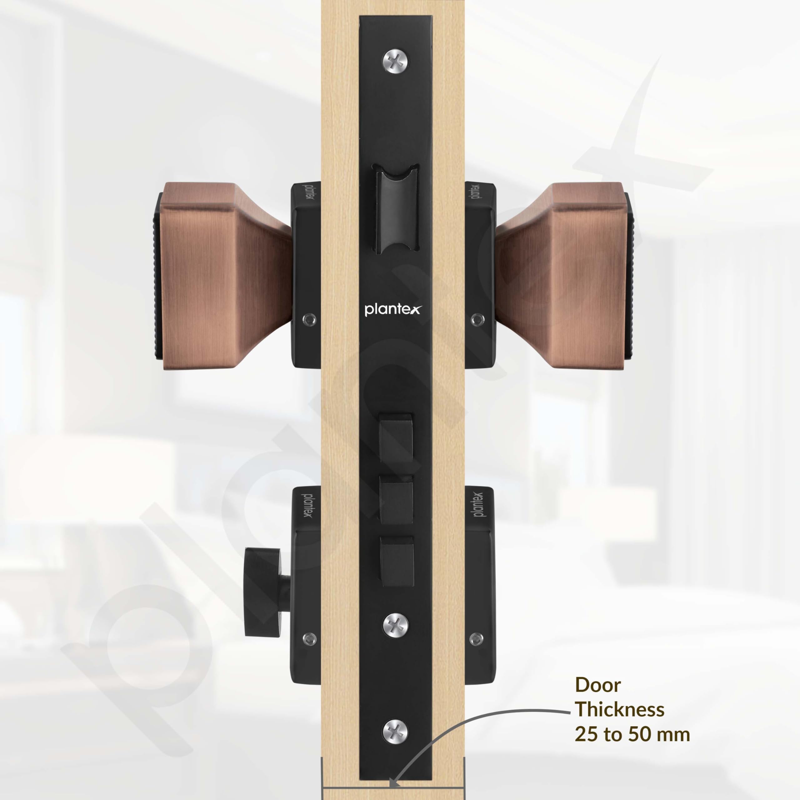Plantex Mortise Knob - Secure & Stylish Door Lock -5