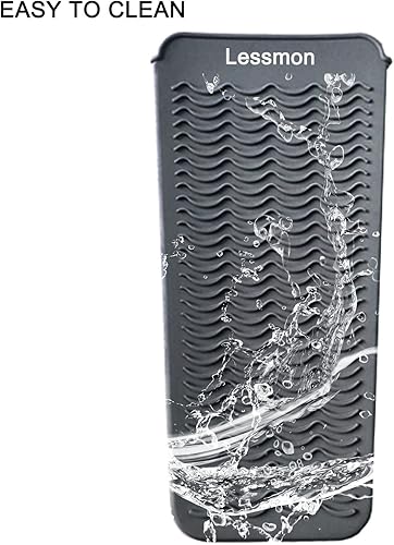 Miniatura 8 de Bolsa de silicona resistente al calor, cubierta para rizadores, alisadores de pelo, planchas y otras herramientas de cabello caliente, altura 11.5