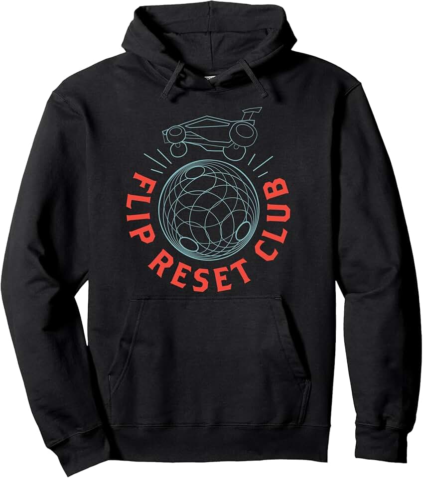 Simple Rocket Soccer League, Flip Reset Club, Clean Design Pullover Hoodie OEKO-TEX STANDARD 100