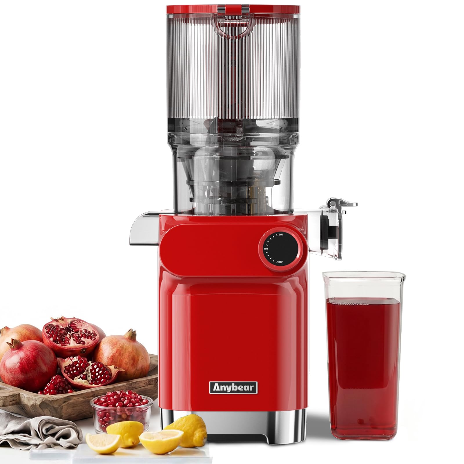 Anybear Cold Press Juicer 200W Masticating Slow Juicer