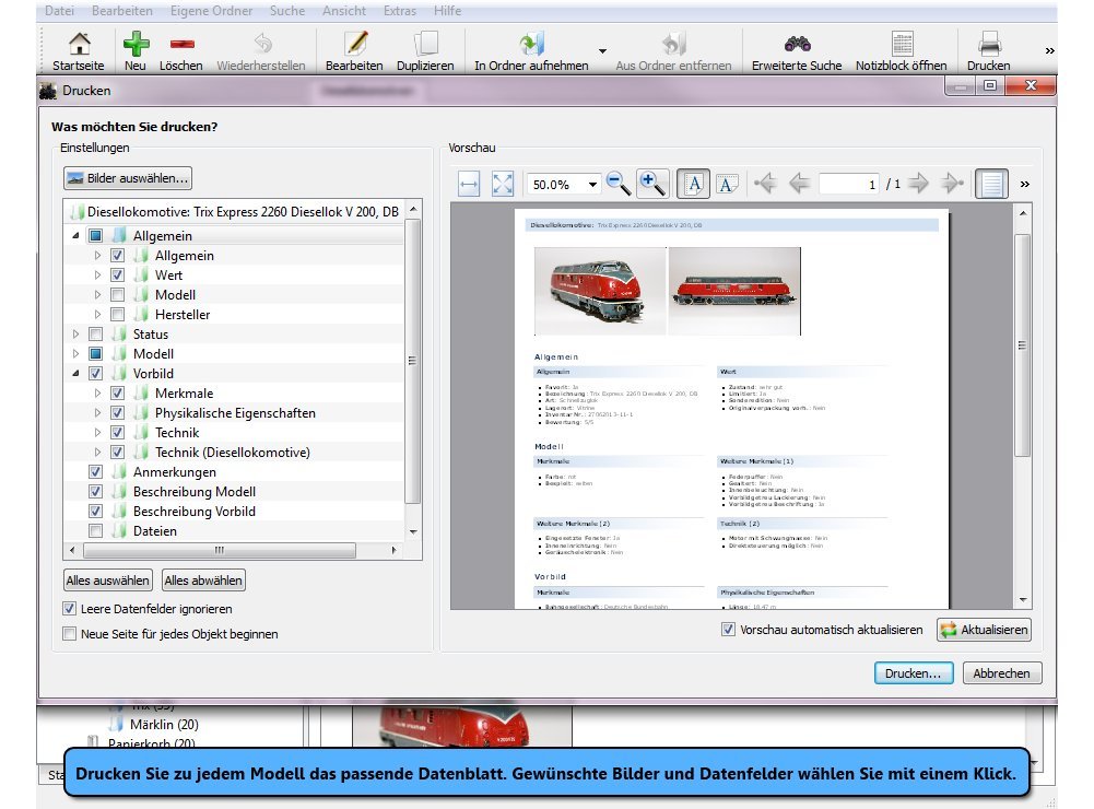Stecotec Modellbahn-Verwaltung Software Katalog Datenbank Zubehör