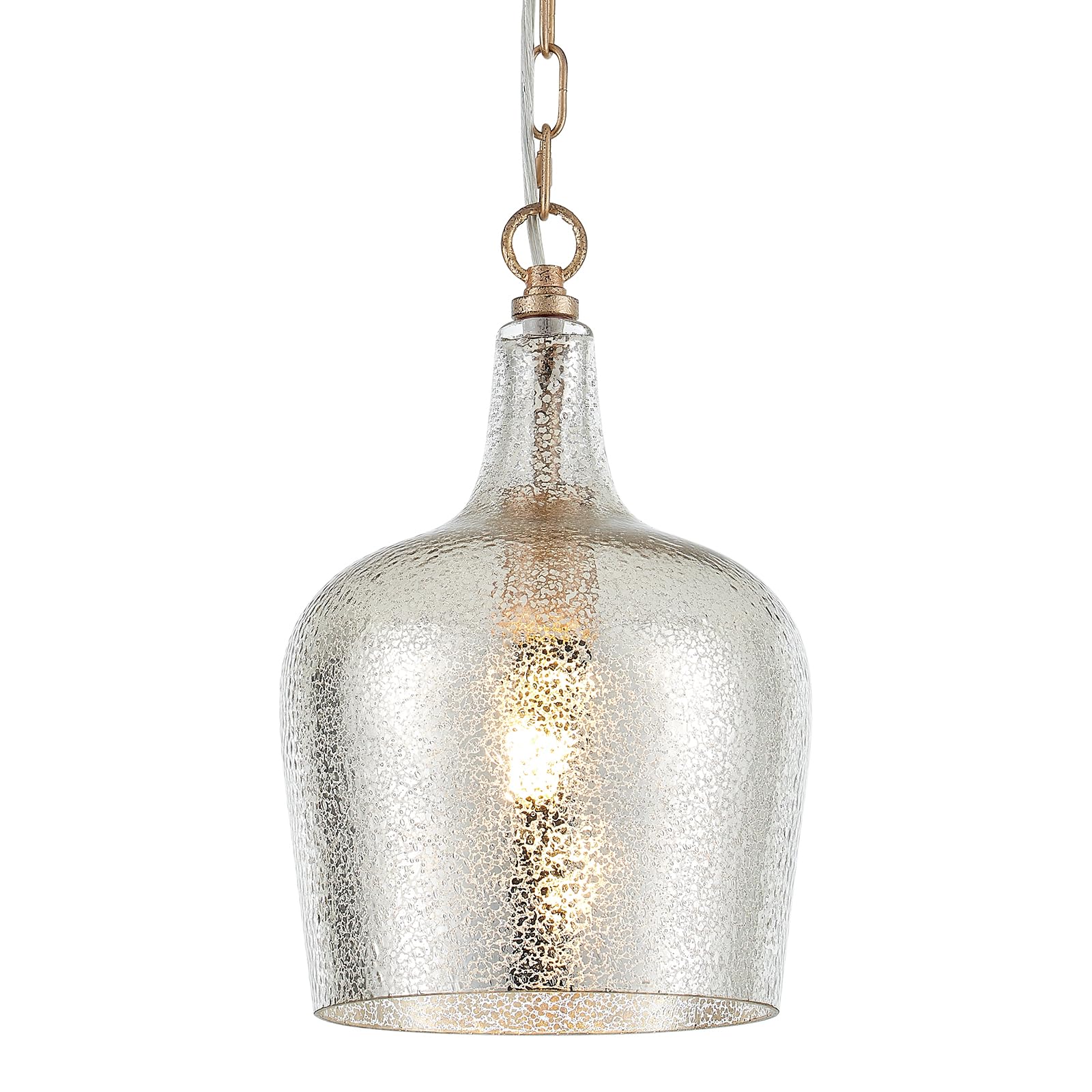 - 10” Large Silver Plated Hammered Glass Pendant Light Industrial Dome Modern Pendant Lighting Fixtures for Kitchen Island Dining Room Hallway, UL Listed