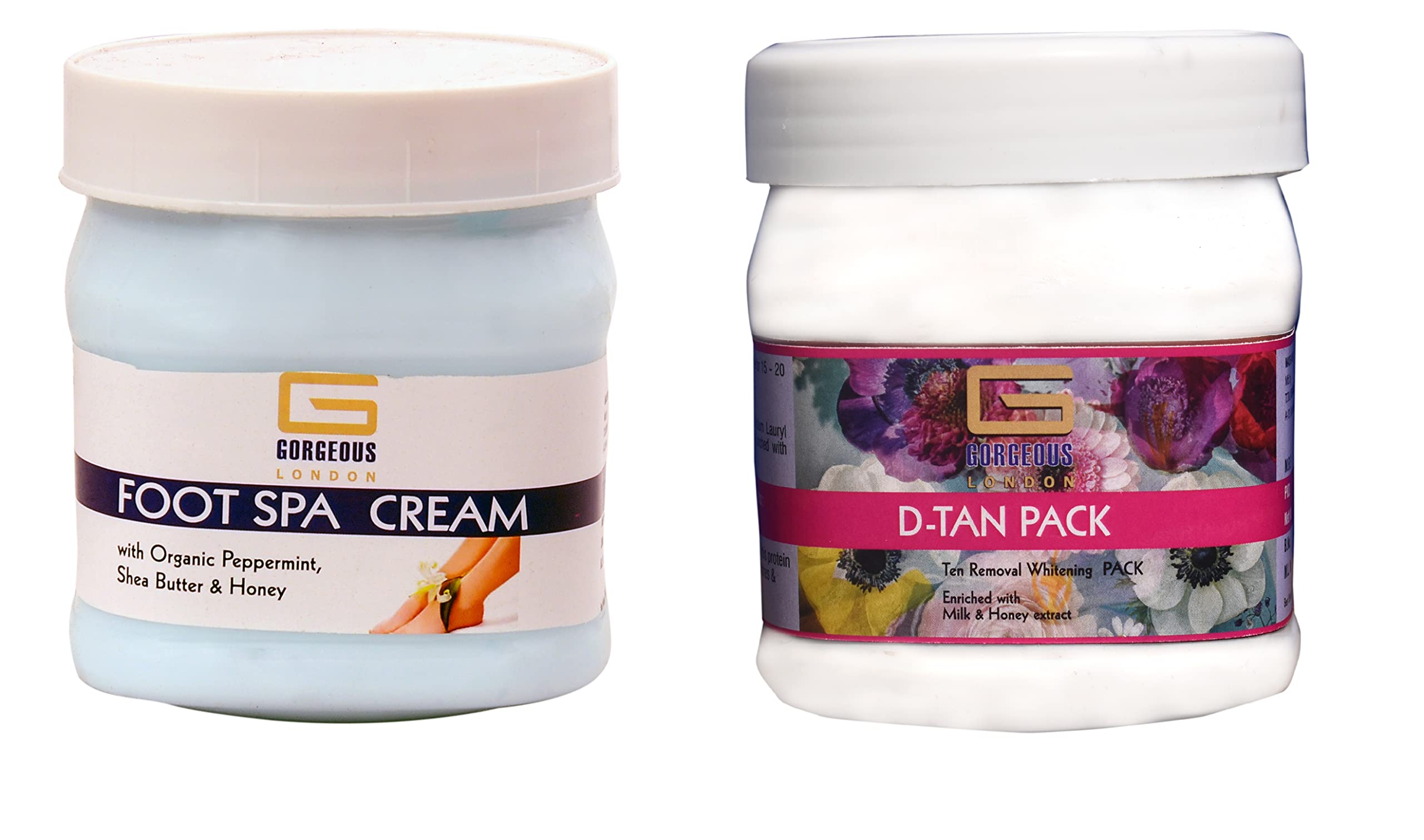 Gorgeous London Foot Spa Cream and D-Tan Pack Combo (Pack of 2) Each 450gm-image-11