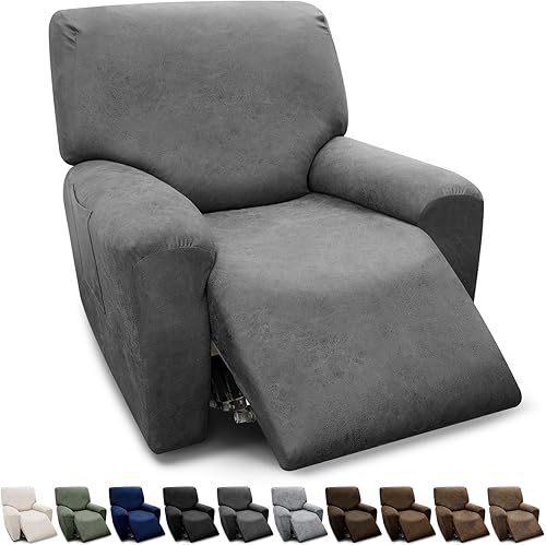 Miniatura 122 de Fundas para sillón con cojines en forma de T de 2 piezas, apariencia de cuero, funda para sofá, funda para silla, protector elástico para muebles,