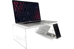 Acrylic Bed Tray - Laptop Stand with Phone Holder