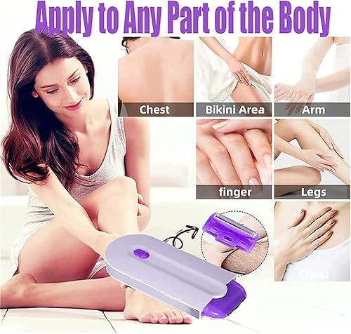 Miniatura 7 de Smartshavy - Borrador de pelo Sillky Smoth para mujer, borrador de pelo unisex inteligente, borrador de pelo de afeitado inteligente para mujeres,