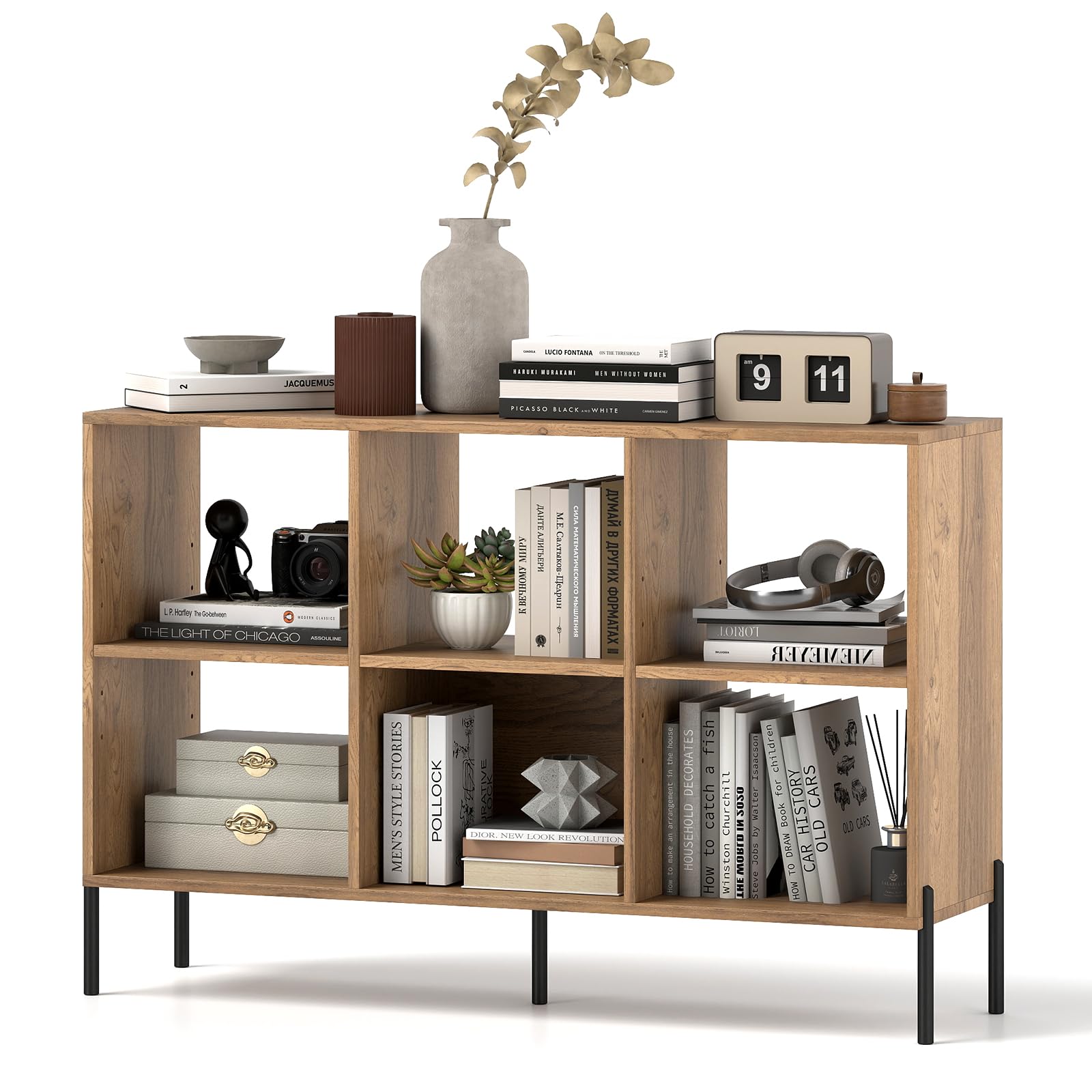 Amazon.com: SILKYDRY 6 Cube Bookcase, 47