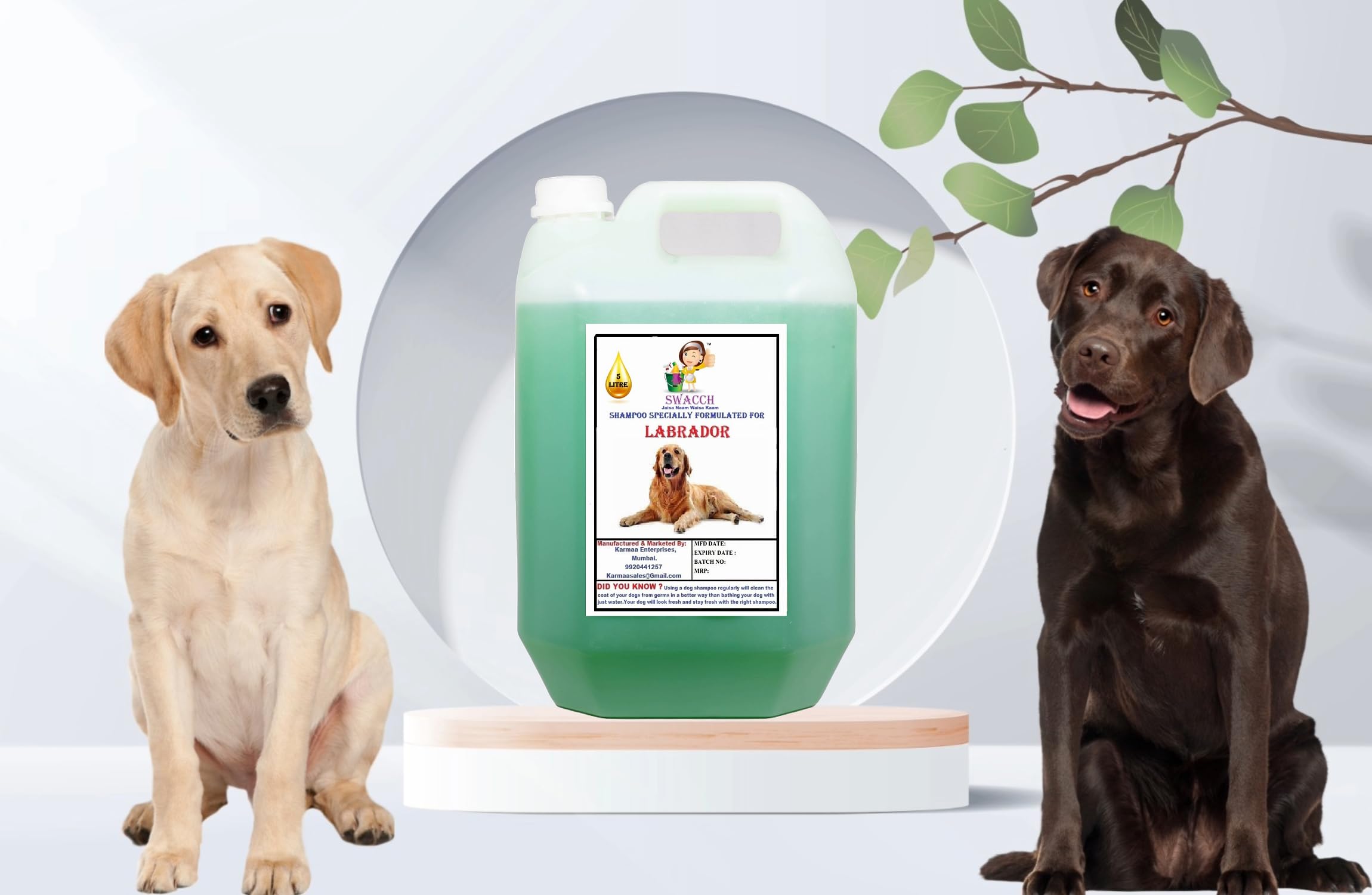 SWACCH Shampoo Specially FORMULATED for Labrador (5 Litre) NEEM ALOVERA (B0D294DDK8) Amazon Price History, Amazon Price Tracker