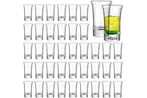 Indulge in Sophisticated Sipping with Our Crystal Clear 1.5 oz Shot Glasses