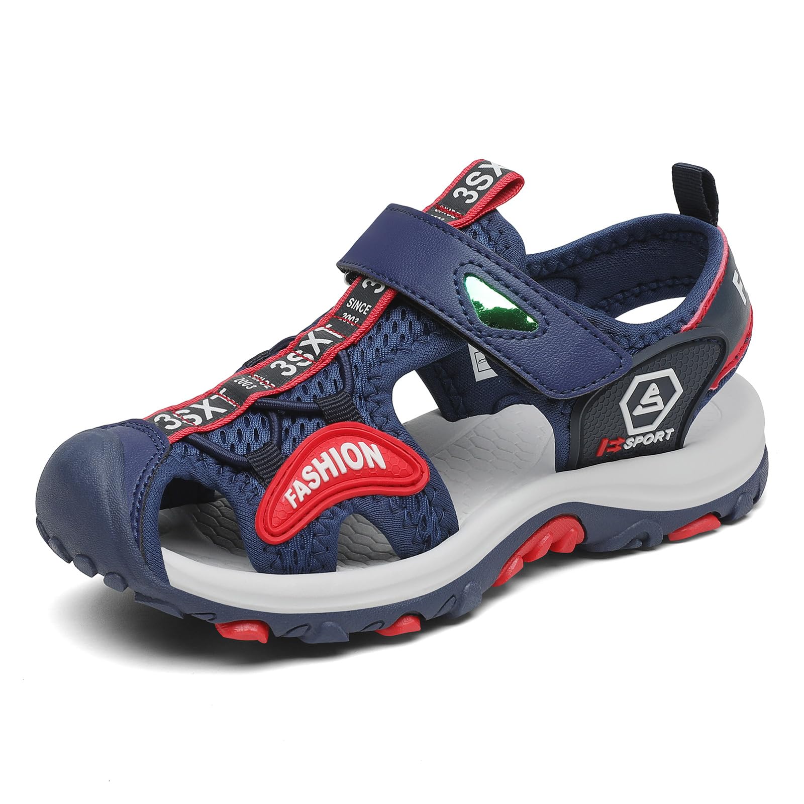 Mishansha Sandalen Mädchen Sommer Geschlossene Sandalen Kinder Atmungsaktiv Outdoor Sport Trekking & Wandersandalen,25-38 EU