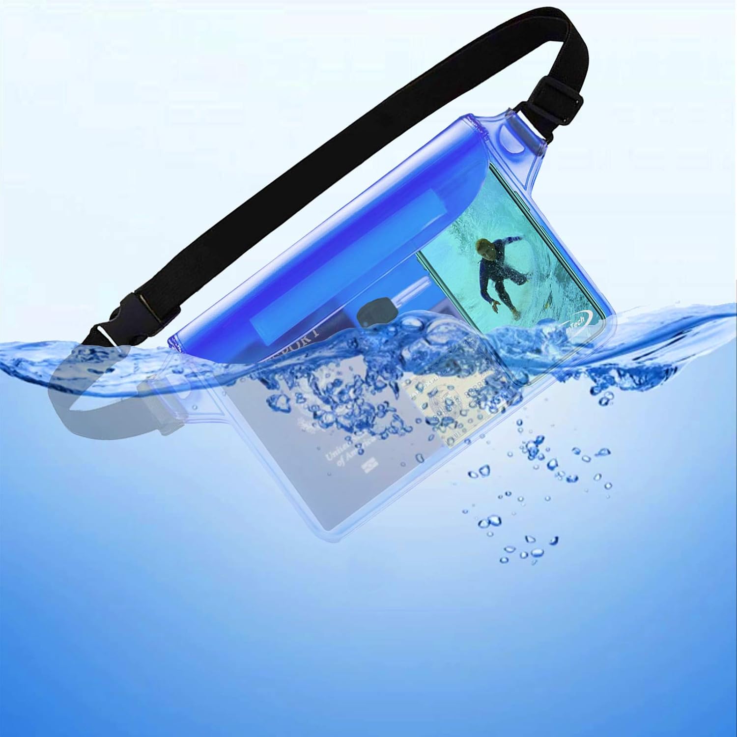 AiRunTech Waterproof Crossbody Belt Bag for Women Men,River Lake Canoe Essential Accessories Must Haves,Waterproof Pouch for Phone Passport Wallet Purse with Waist Strap image 4