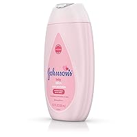 Vista 10 de Johnson's Loción hidratante rosa para bebé con aceite de coco, hipoalergénica, 10.2 onzas líquidas