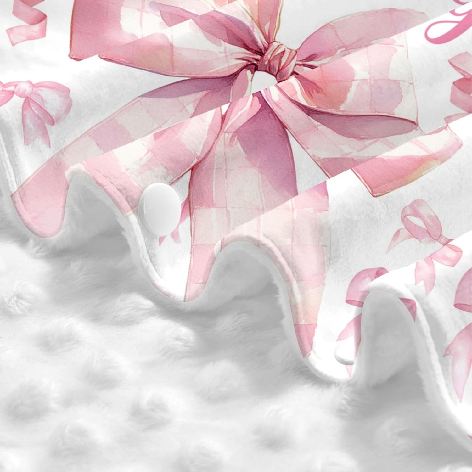 Personalized Baby Girl Car Seat Canopy for Babies, Custom Name Baby Car Seats Cover for Girls, Pink Bow Opening Minky Nursing Breastfeeding Covers for Infant, Carseat Canopies for Newborn