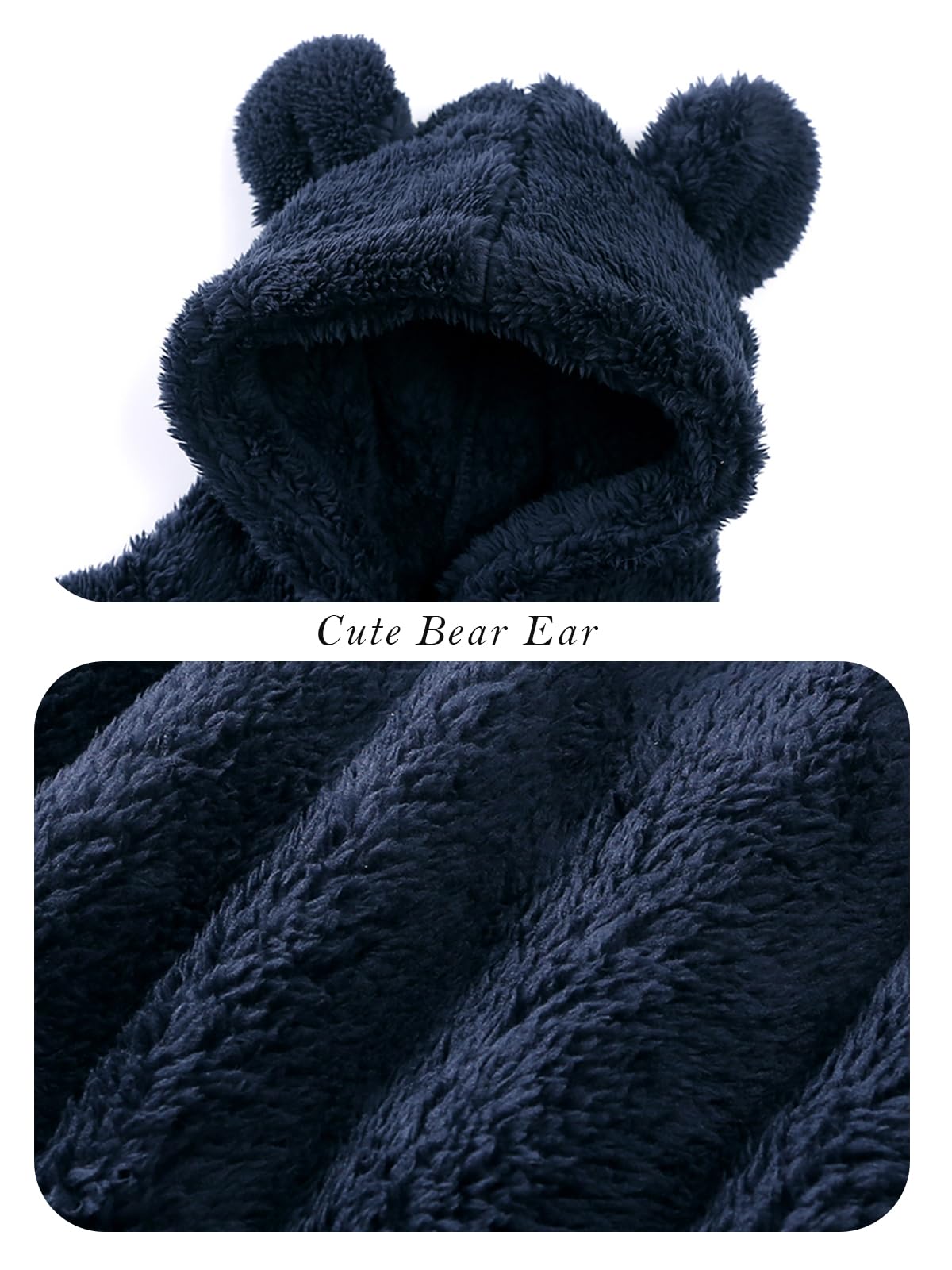 Bebé Niña Chaqueta Polar Para Abrigo con Capucha Cremallera Ropa de Invierno Cálida Para Infantil Niñas y Niños Ropa