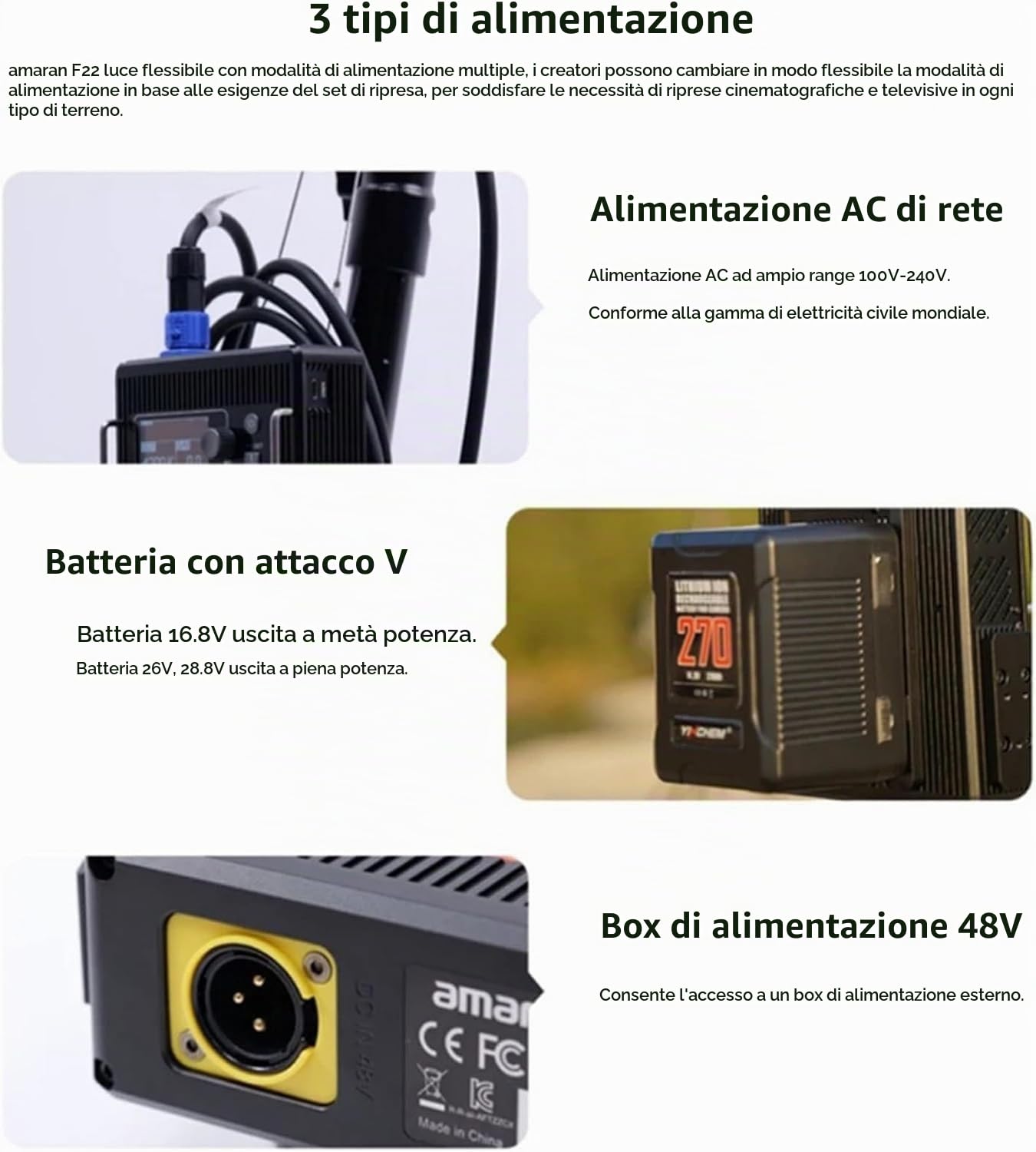 Aputure Amaran F22c 2'x2'RGBWW LED Luce in Tessuto Flessibile Luce Video LED 2500K~7500K, 200W,15 Effetti di Luce Con Softbox Griglia a Nido d'ape,Supporto per Controllo App