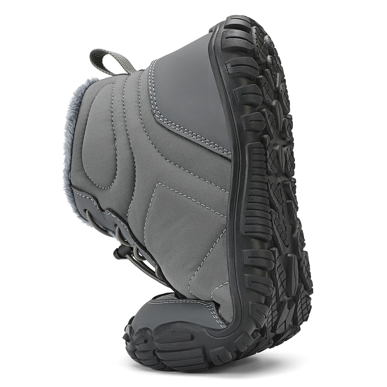FLARUT Scarpe Invernali a Piedi Nudi Uomo Donna Barefoot Scarpe Foderate Caldo Scarpe a Punta Larga Resistenti all'acqua Scarpe da Trail Running Trekking InvernoStivali
