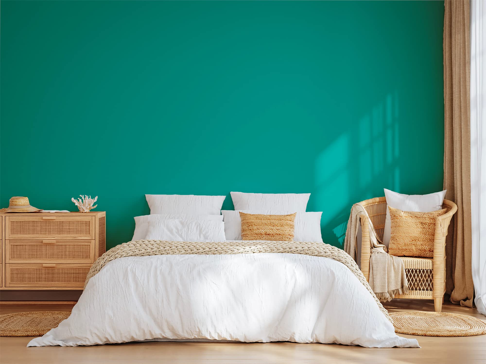 PINTURA natural ecológica aspecto satinado Natura – Tassili – pared interior – 33 colores – 1 l – 18 M², verde