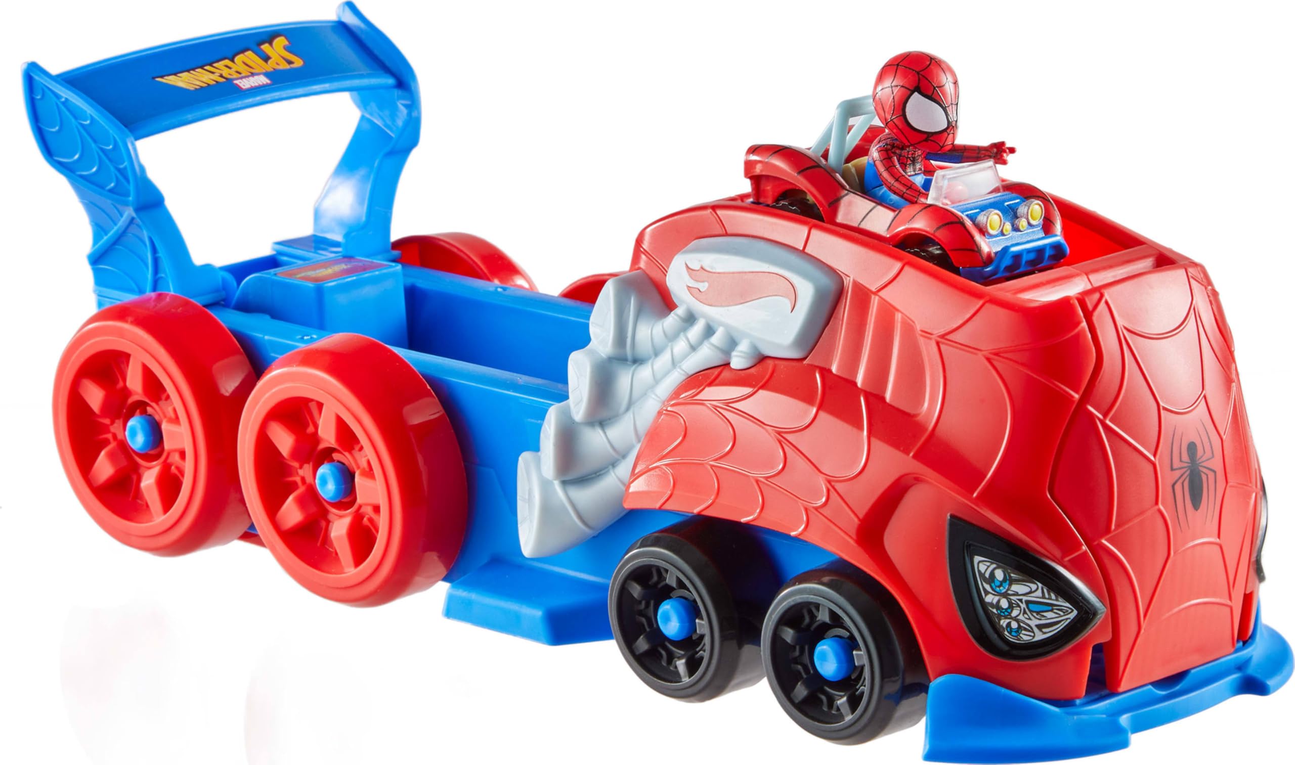 Amazon.com: Hot Wheels Toy Car Track Set, Spider-Man Large-Scale