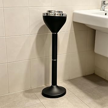 Duty Standing Ashtray Having Secure Cover for Containing Clinker in Various Indoor Settings Lobby Ashtray