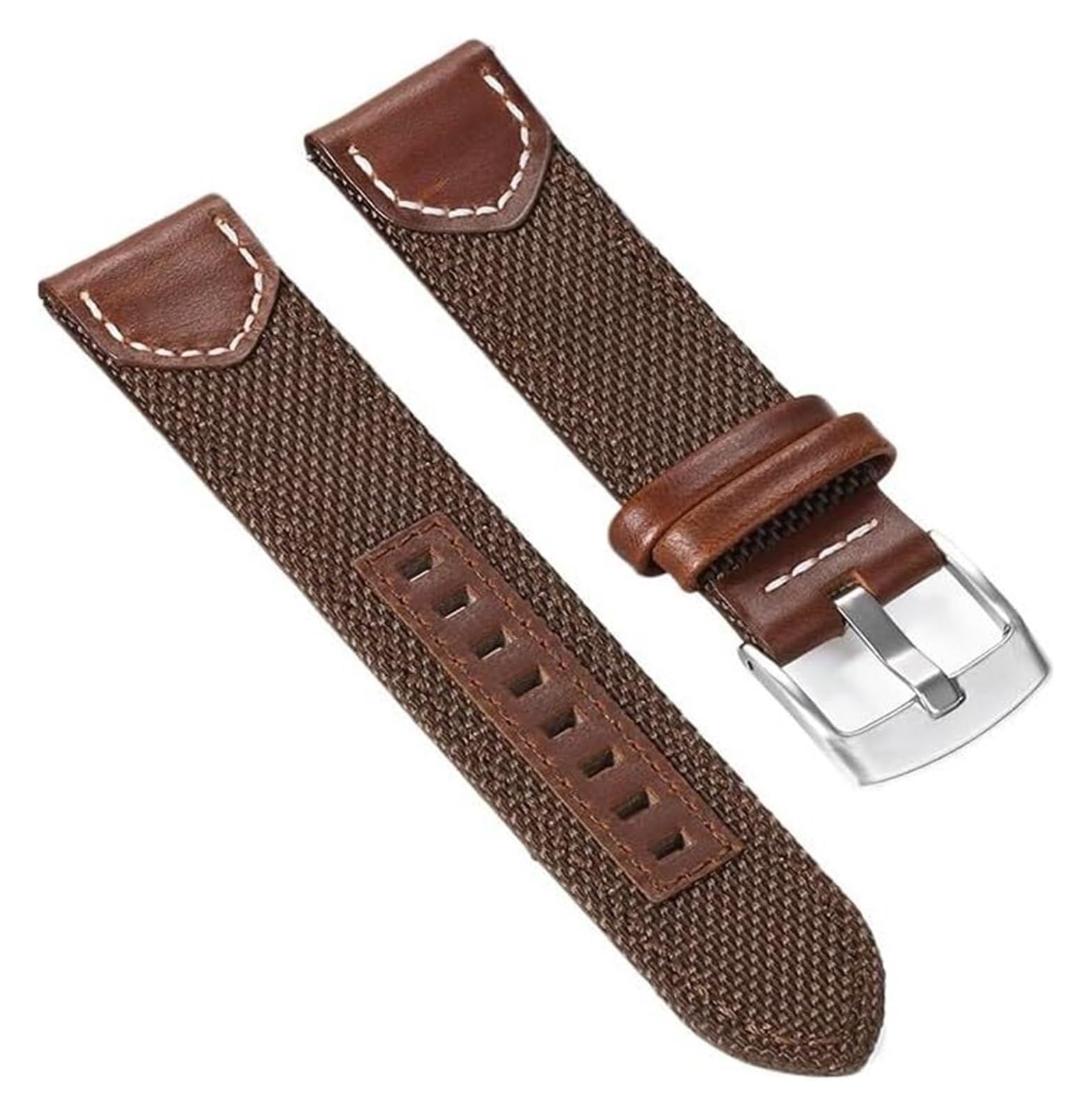 Remplacement du bracelet de la montre intelligente 20mm 22mm Vintage Nylon Bracelet de montre en cuir véritable montre en toile de Nylon Bracelet à dégagement rapide Bracelet de remplacement nylon wat