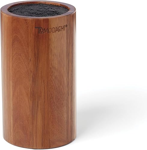 Miniatura 3 de Hampton Forge 897546 Keen - Juego de cubiertos de bloque de cerdas de acacia de 5 piezas por Tomodachi