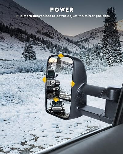 Miniatura 3 de OCPTY Espejo de remolque, espejo de remolque eléctrico para 1997-2003 para Ford para F150 1997-1999 para Ford para F250 2004 para Ford para F150