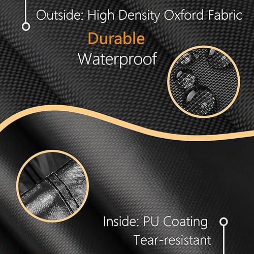 Miniatura 6 de FLYMEI Funda de columpio para exteriores, cubierta de hamaca de 2 plazas triples para porche, toldo y otros muebles de patio, impermeable,