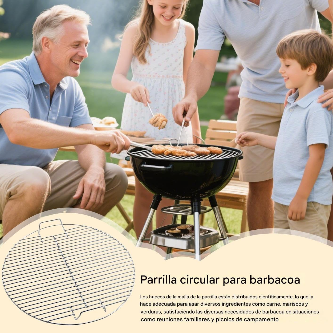 Rejilla para Barbacoa Y Parrilla Acero Inoxidable Multiusos Rejilla para | Malla De Alambre Para Barbacoa Y Asado Para Camping, Aire Libre, Jardín, Patio, Terraza, BBQ, Acero Inoxidable