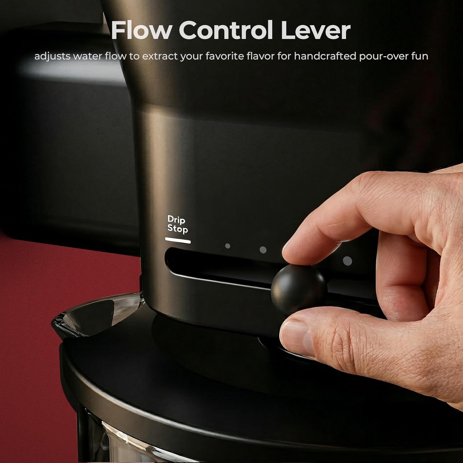 Kismile 8 Cup Drip Coffee Maker, SCA Certified Hot & Cold Brew Pour Over Coffee Machine, Fast Heating to 197–205℉, 40 Min Keep Warm, Adjustable Flow Control, Easy to Clean