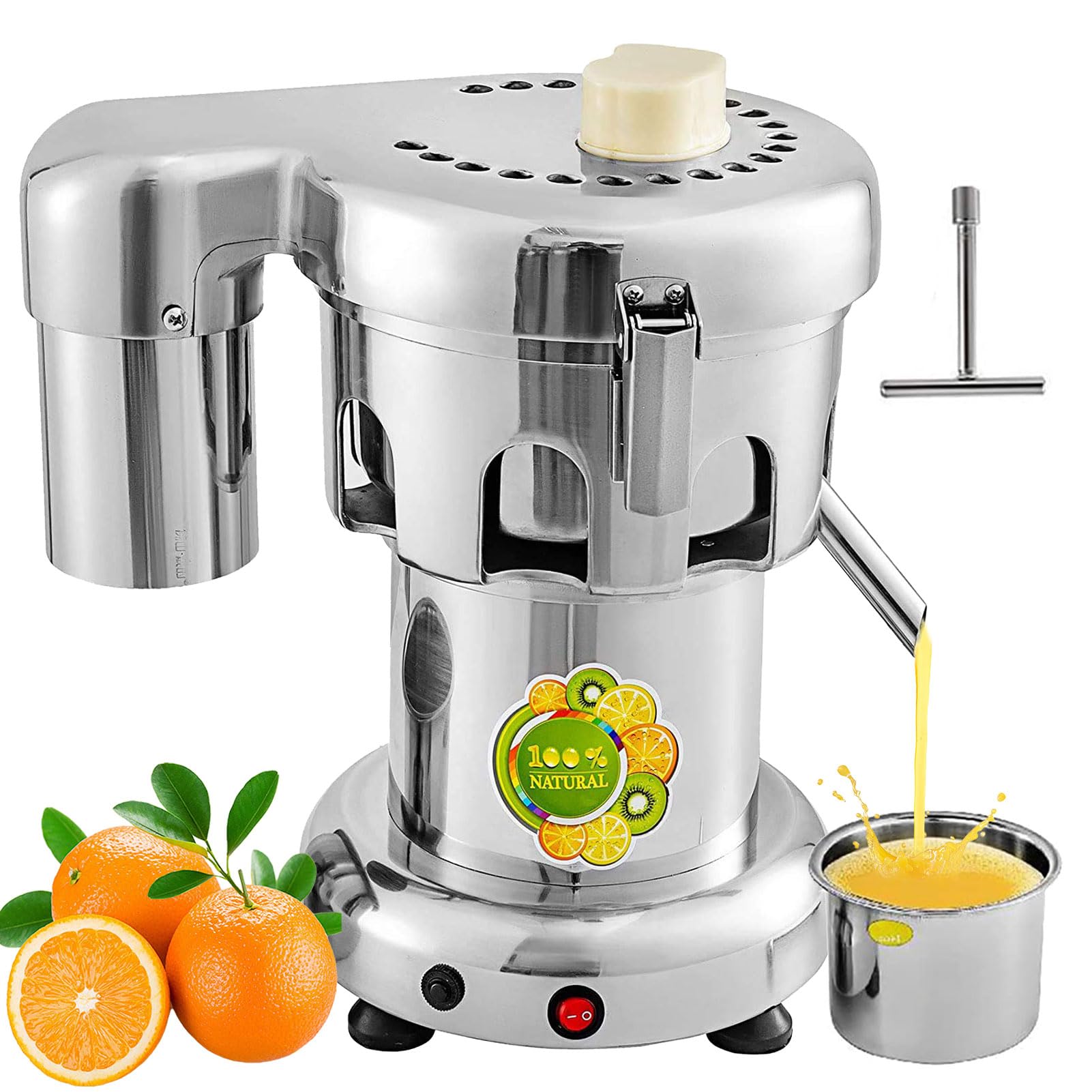 370W Commercial Centrifugal Juice Extractor, 80-120kg/h Multifunctional for Fruits Vegetables
