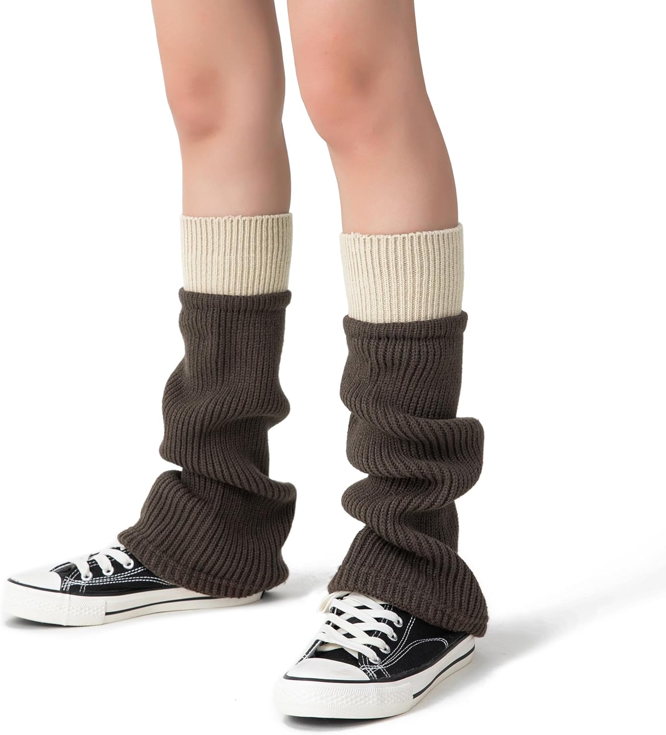 Soxbang Women's Leg Warmers Wool Blend, Leg Warmers for Girls, Ribbed Knit Thermal Ankle Warmers and Boot Cuffs for Winter - Image 2