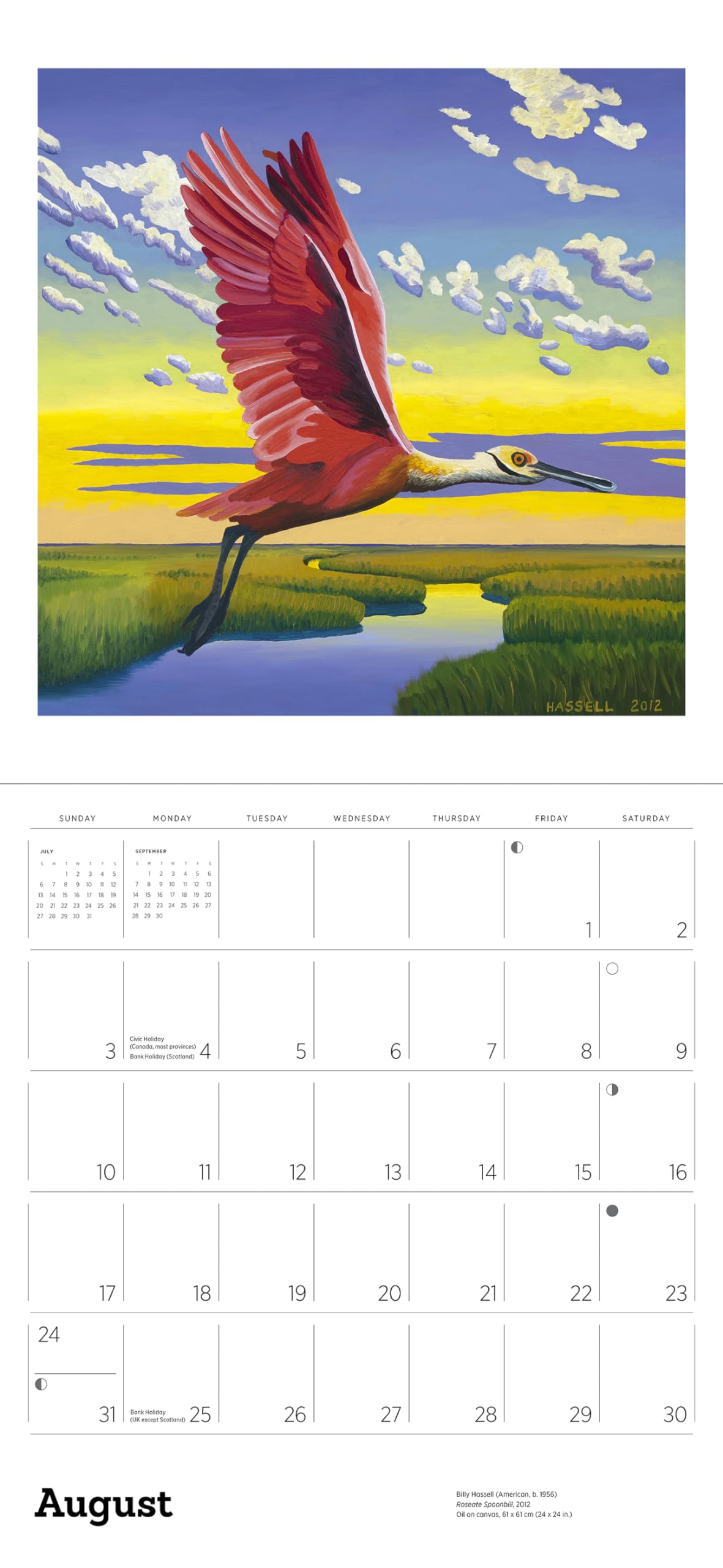 Condition photo showing New/Like New for In the Wild: The Art of Billy Hassell 2025 Wall Calendar