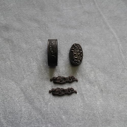 Miniatura 8 de Espada Samurai Japonés KOSHIRAE  Fuci Kashira Menuki 01-77