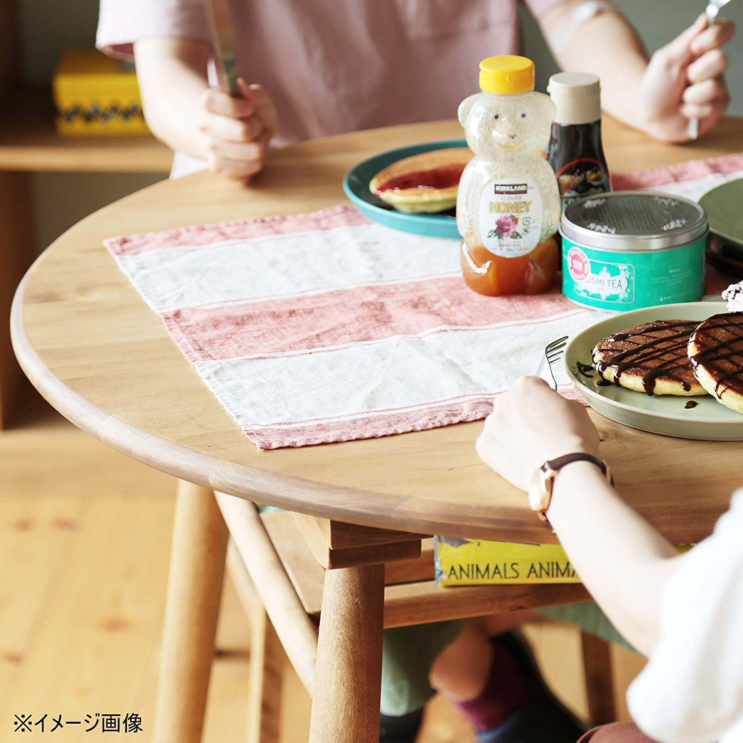 Amazon｜ノラ(Nora.) ダイニングテーブル 円卓 食卓テーブル