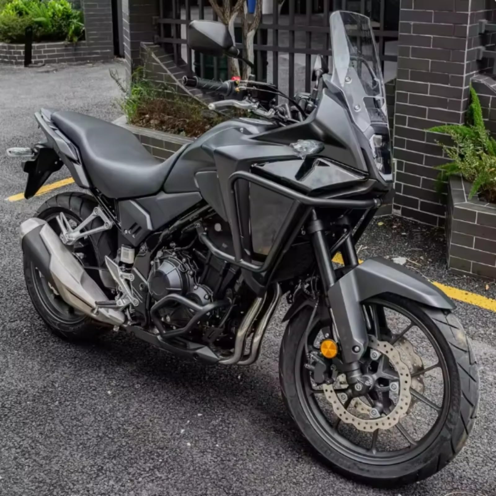 Generico Crash Bar Paraurti Compatibile con NX500 2024 Protezione Motore Moto Barra Paramotore Autostradale Telaio Paraurti Inferiore Componenti per Pista da per Corsa