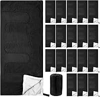 Peryiter 20 Pack Adult Sleeping Bags Bulk - Waterproof Lightweight 4-Season Warm for Camping Hiking Homeless Aid