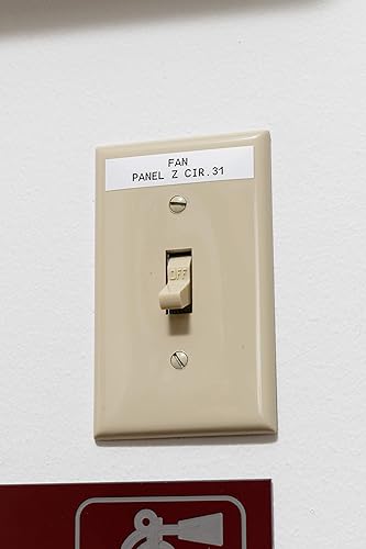 Miniatura 5 de Brady Authentic (M21-750-499) Multi-Purpose Nylon Label for General ID, Wire Marking, and Lab, Black on White- Designed for M210, M210-LAB, M211