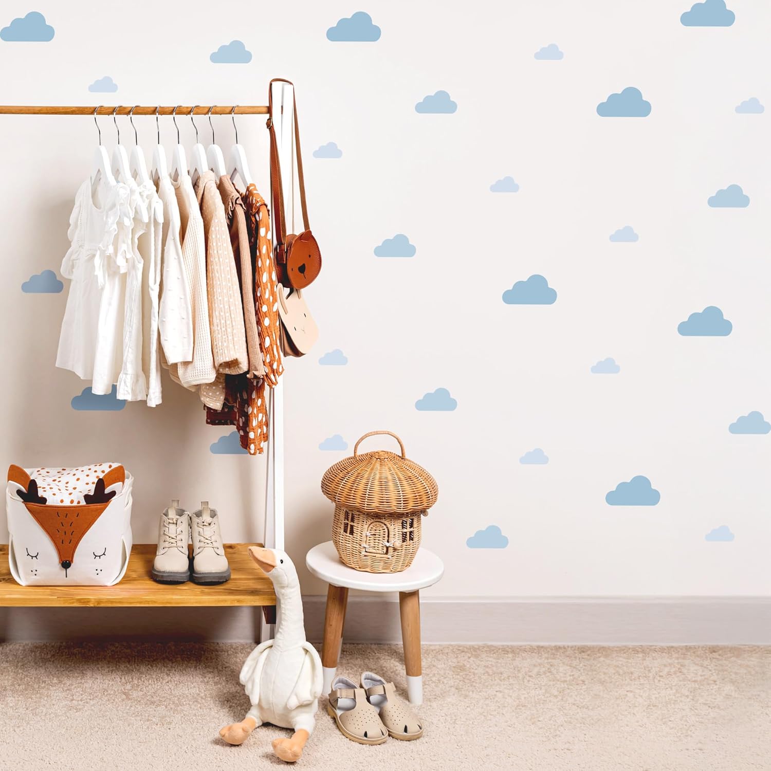 Pastel Cloud Wall Decals (Blue/Pink)