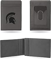 Vista 29 de Cartera de bolsillo frontal grabada con láser NCAA - Compacta/Cómoda/Delgada