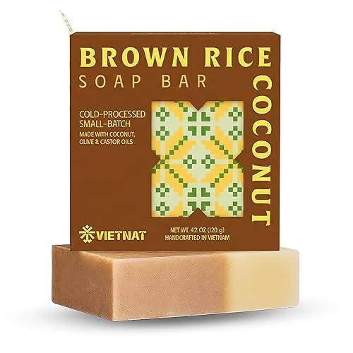 Brown Rice & Coconut Milk 2-in-1 Luxurious Natural Soap Bar