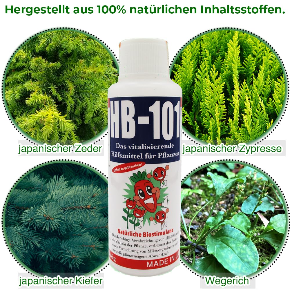 HB-101 Naturalny biostymulant (50 ml) – Rewitalizujące narzędzie dla wszystkich roślin, w 100% naturalne i wolne od chemikaliów