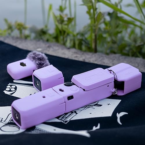 Miniatura 6 de Funda Pocket 3, funda protectora de silicona suave compatible con DJI Osmo Pocket 3 Creator Combo, protector de pantalla Osmo ligero, accesorios de