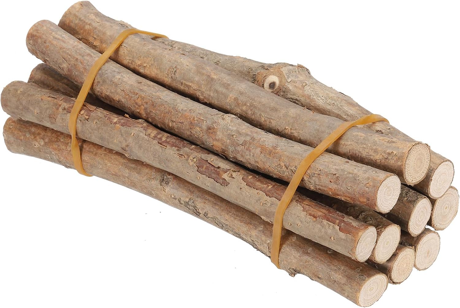 PATIKIL 10 Pcs 40cm Wood Log Sticks, Natural Wood Craft Sticks, Dried Wood Sticks Wooden Branches for DIY Crafts Accessory Decor Photo Props, Wood Color