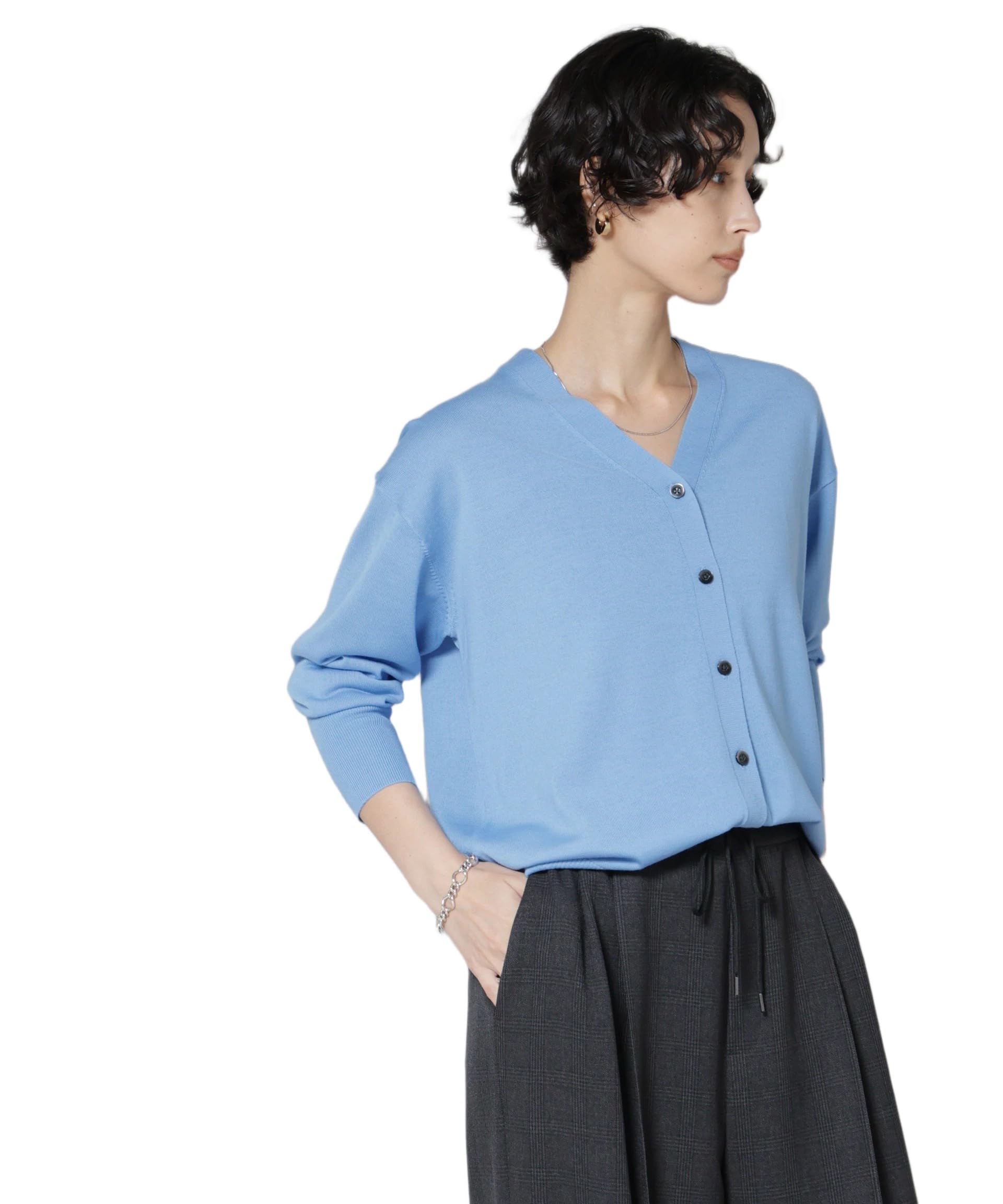 [ナノ・ユニバース] 毛玉レスニット 2way カシュクール カーディガン レディース 669-5222303 オンオフ 仕事 毛玉レス 2way Vネック ウール 秋 冬