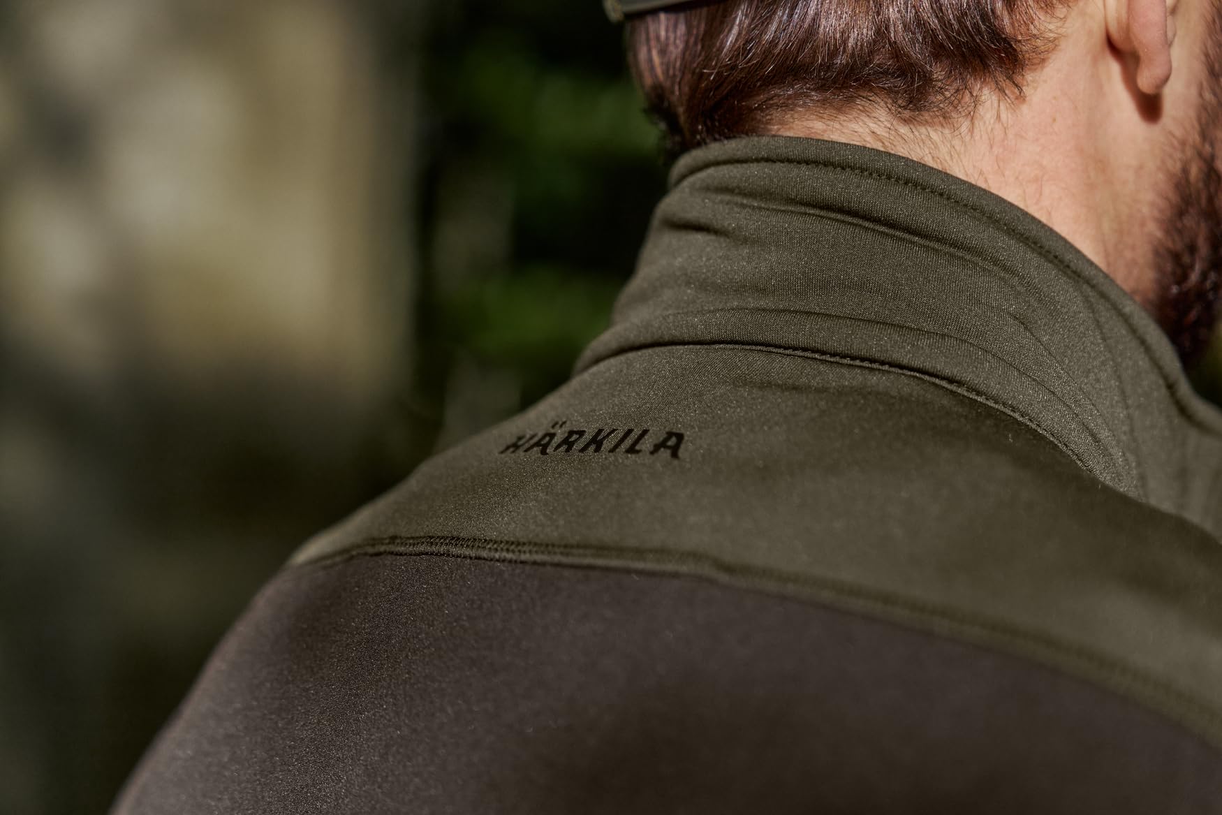 Härkila | Olaf Fleecejacke | Professionelle Jagd Kleidung & Jagd Zubehör | Skandinavische Qualität Made to Last | Farbe: Shadow Brown/Forest Night, M