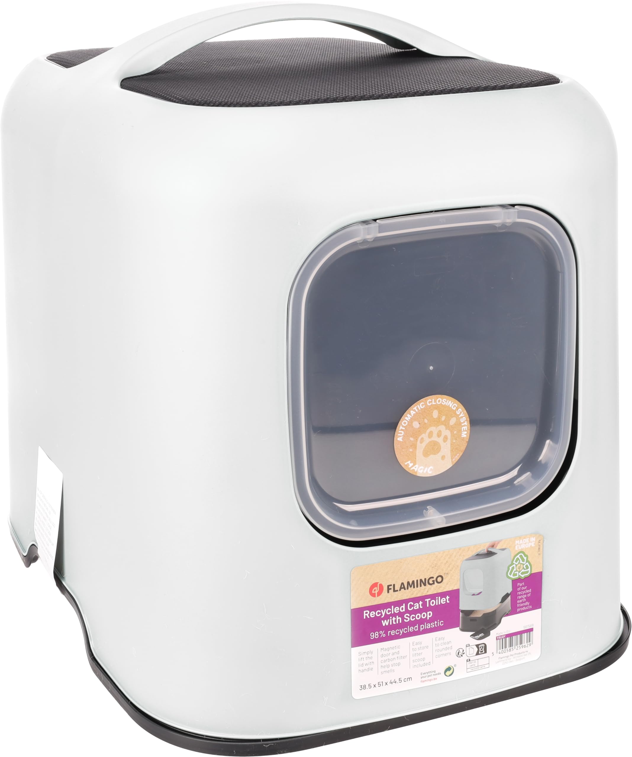 Toilette pour Chat Trudy Blanc 38,5x51x44,5CM
