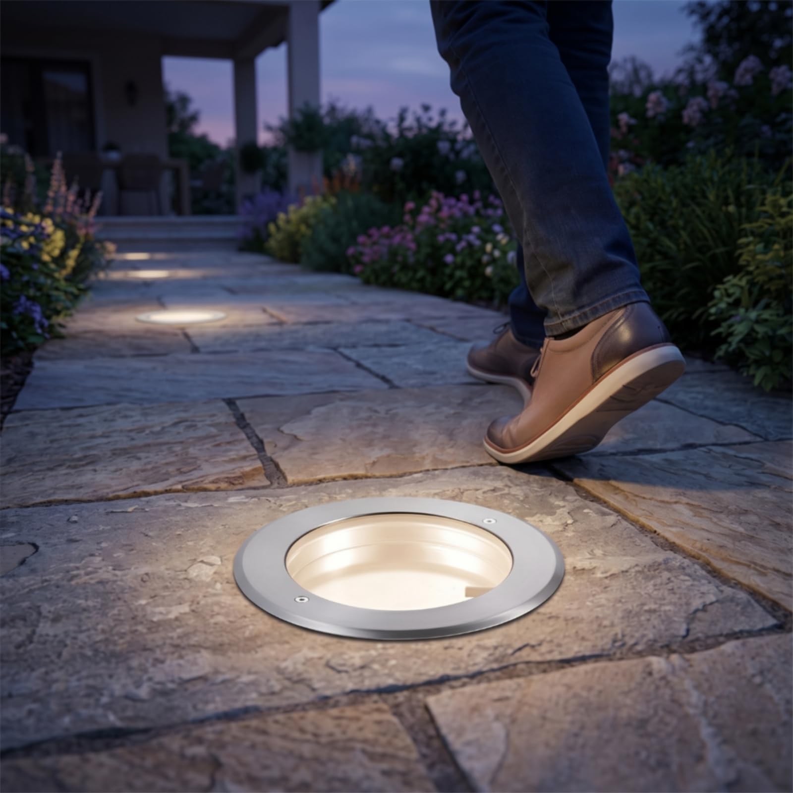 predolo Carcasa Luz Suelo lgada Luz Paisaje Empotrada Estrecha Iluminación para Electricistas,