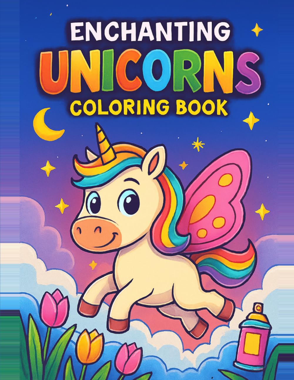 Enchanting UNICORNS: Coloring Book
