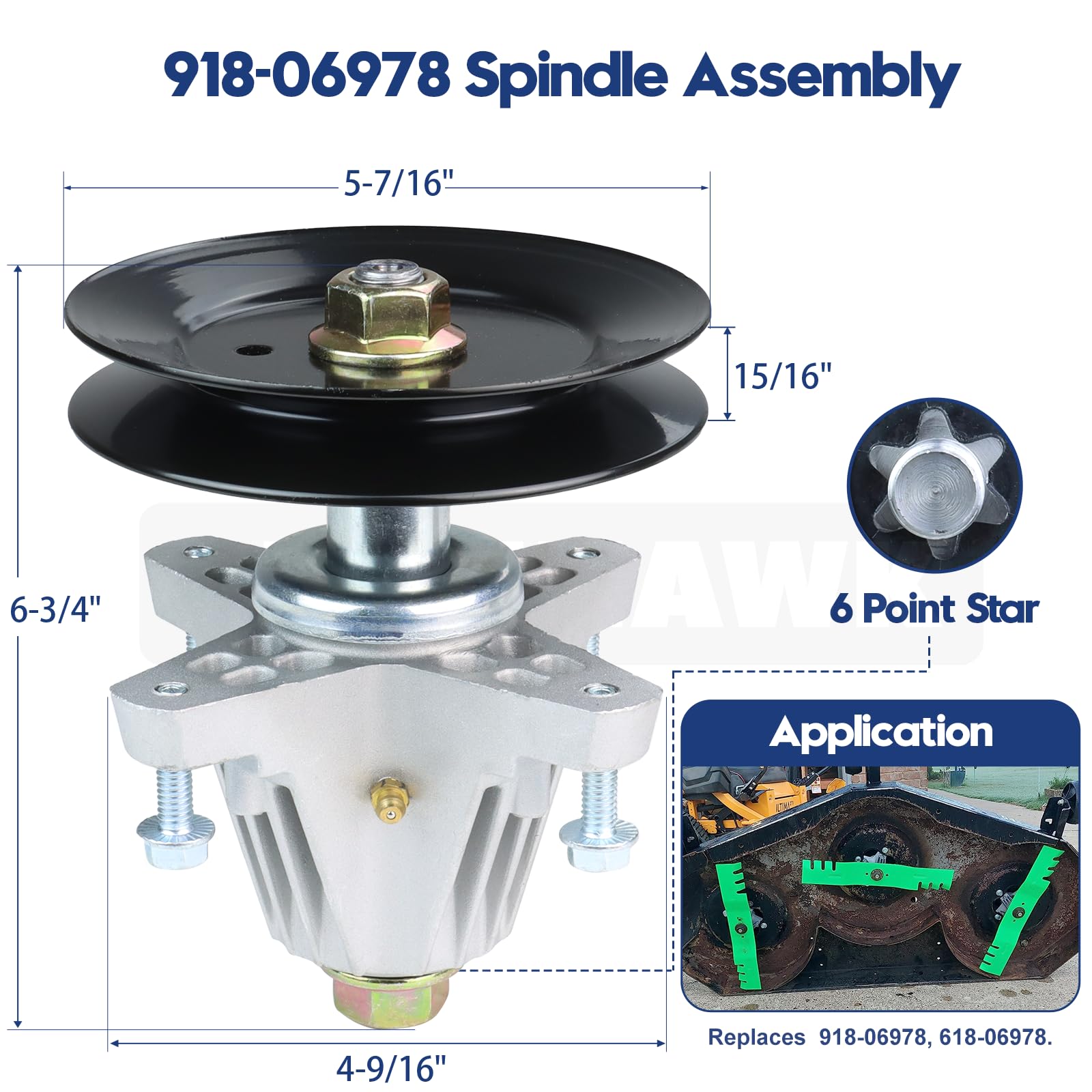 Amazon.com: GUSUHAWK 918-06978 Spindle Assembly for Cub Cadet ZT1