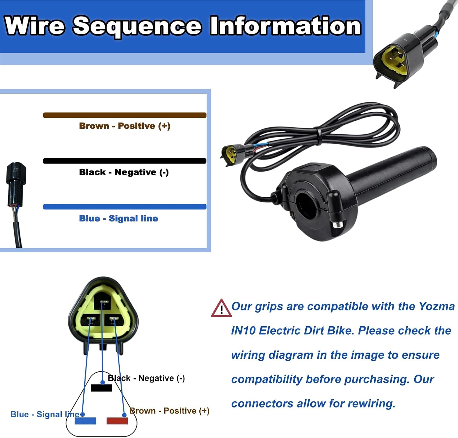 Full Twist Throttle for Yozma IN10 Electric Dirt Bike